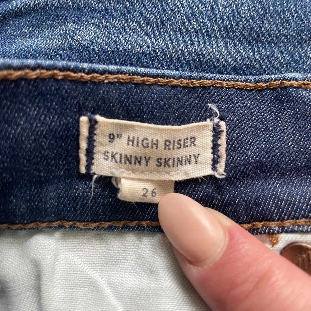 Madewell 9" High Riser Skinny Skinny Dayton Wash - Picture 6 of 6